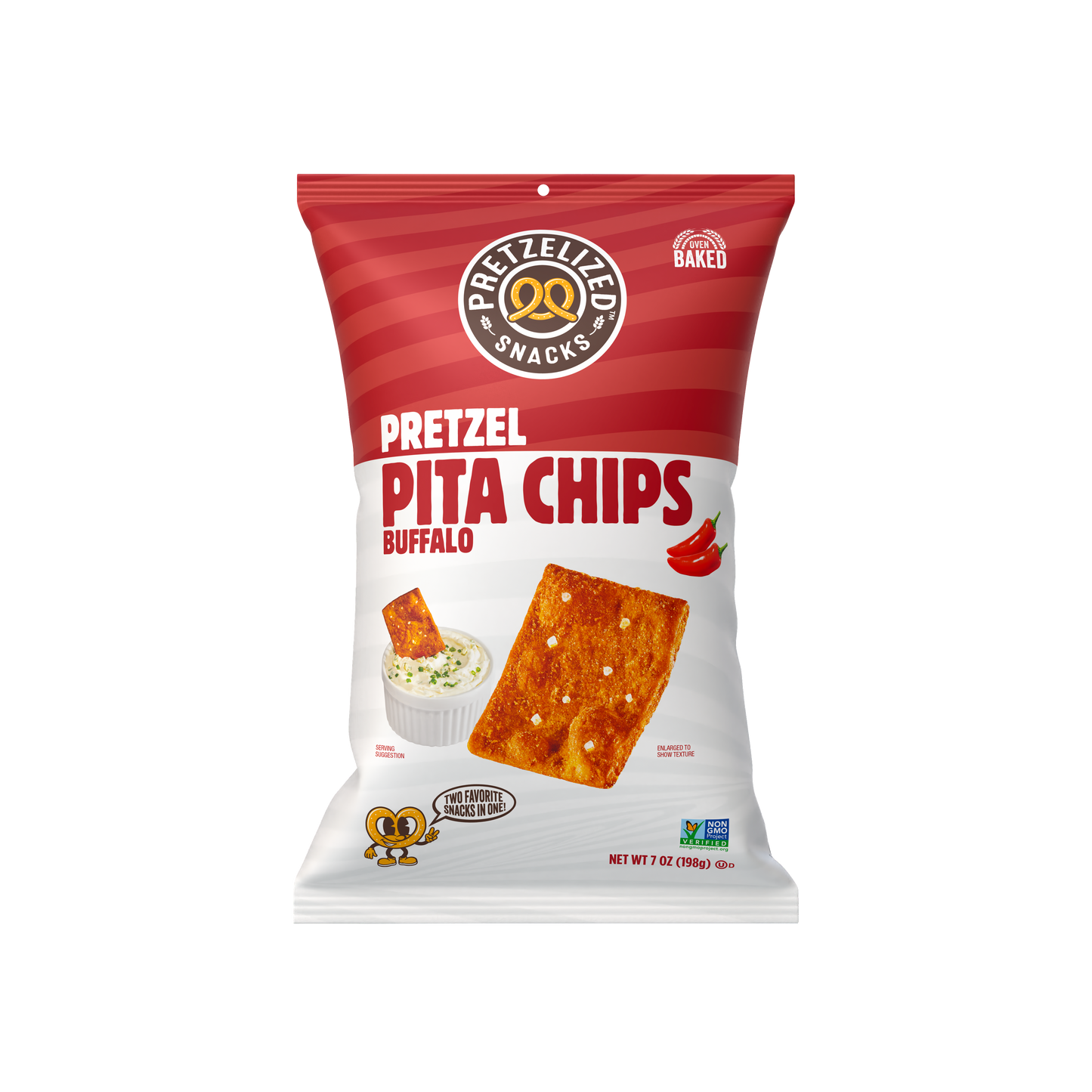 Buffalo Pretzel Pita Chips