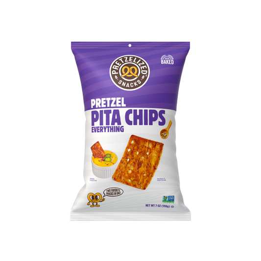 Everything Pretzel Pita Chips