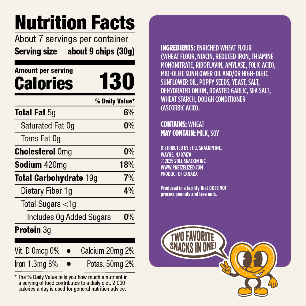 Everything Pretzel Pita Chips