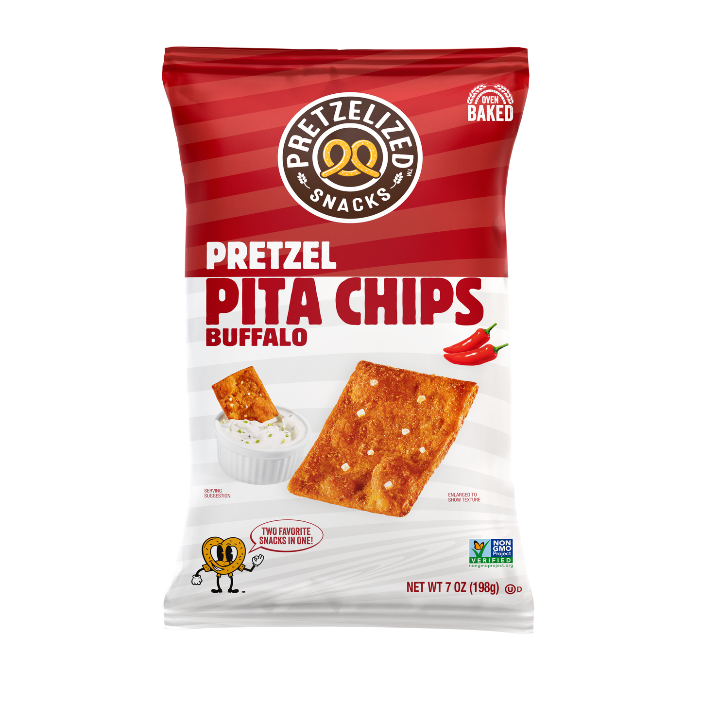 Buffalo Pretzel Pita Chips