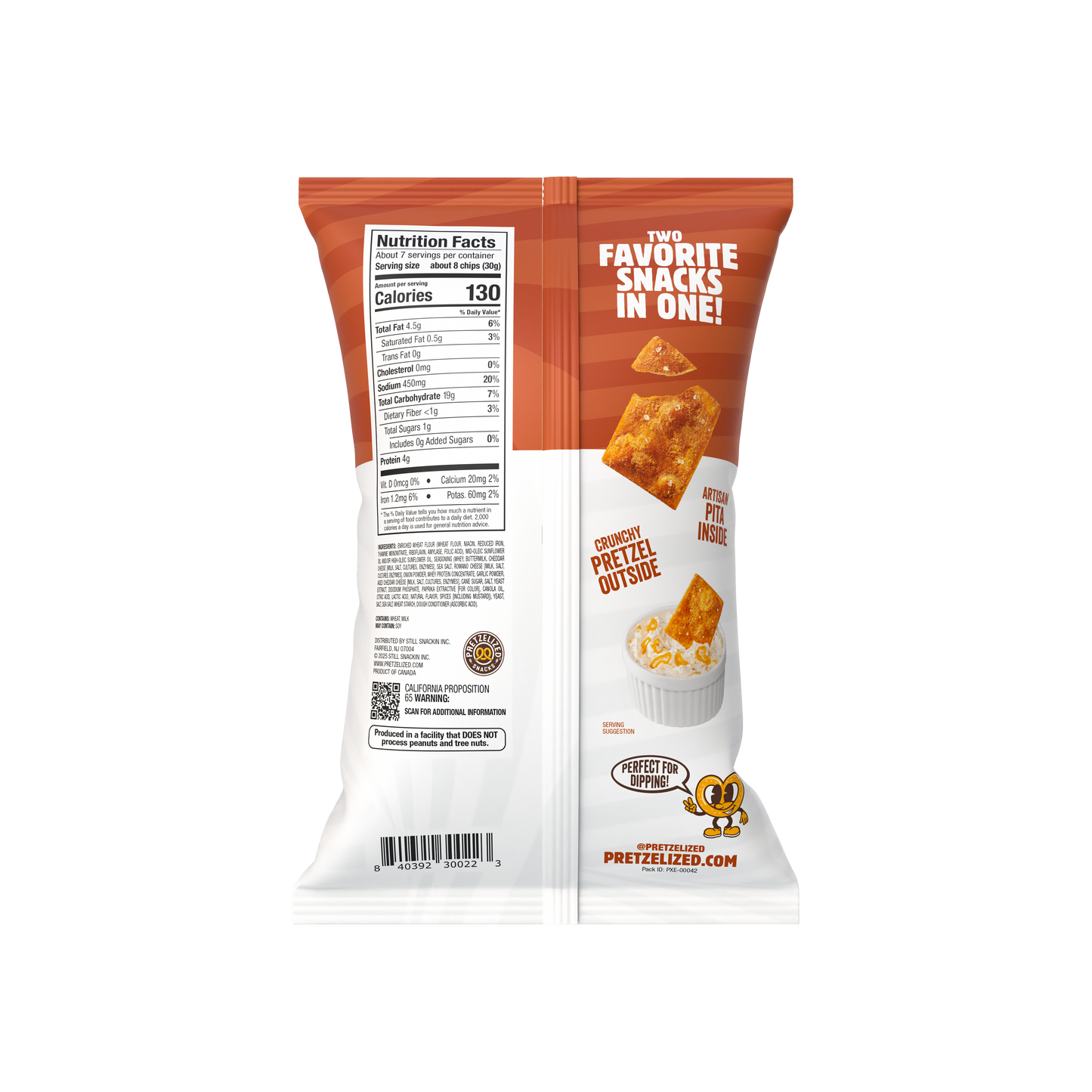 Aged Cheddar Pretzel Pita Chips