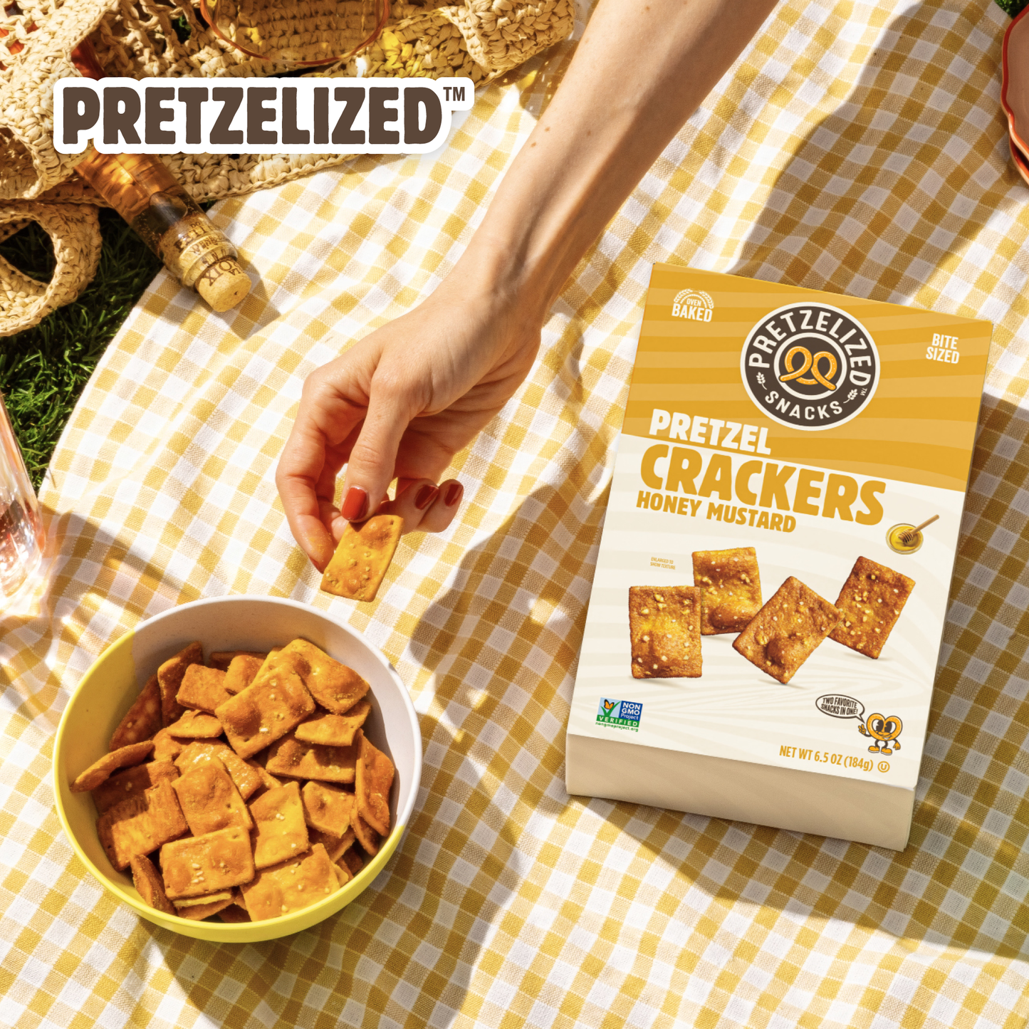 Honey Mustard Pretzel Crackers