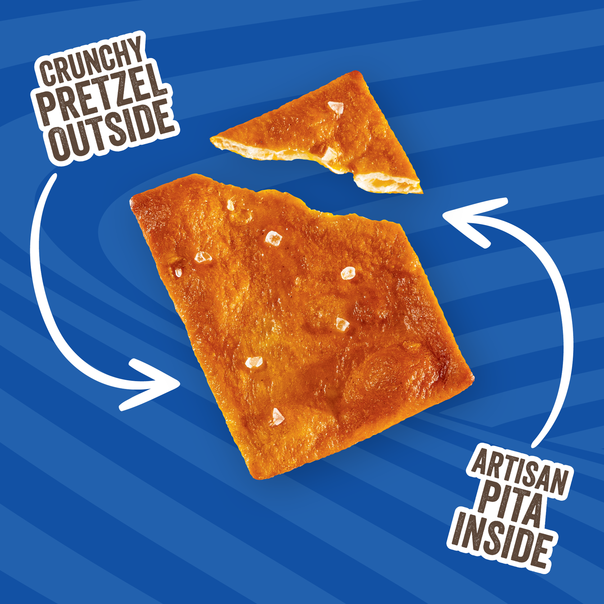 zelts pirkt Sea Salt Pretzel Pita Chips – pretzelized