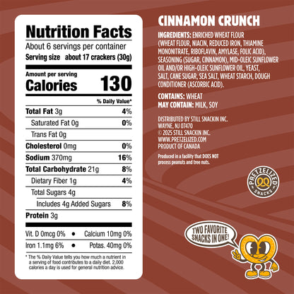 Cinnamon Crunch Pretzel Crackers