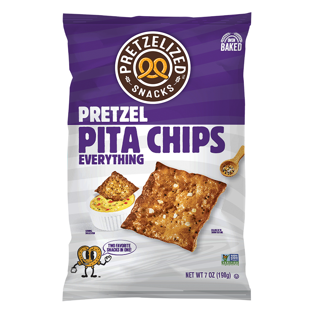 Everything Pretzel Pita Chips