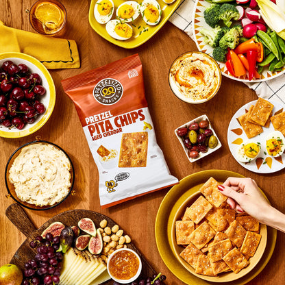 Aged Cheddar Pretzel Pita Chips