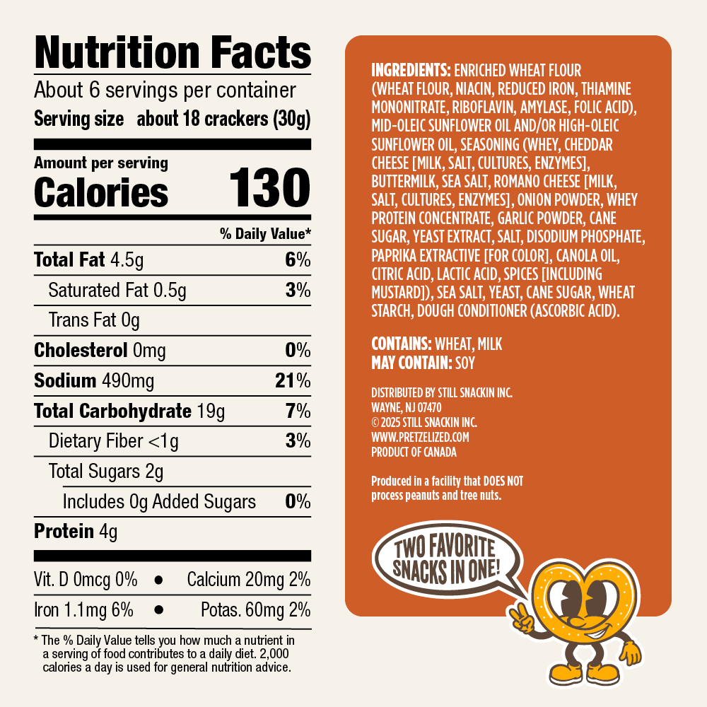 Cheddar Pretzel Crackers