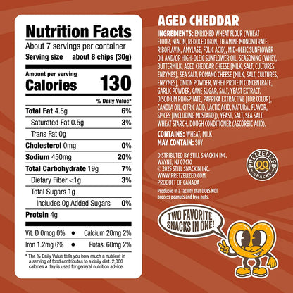 Aged Cheddar Pretzel Pita Chips
