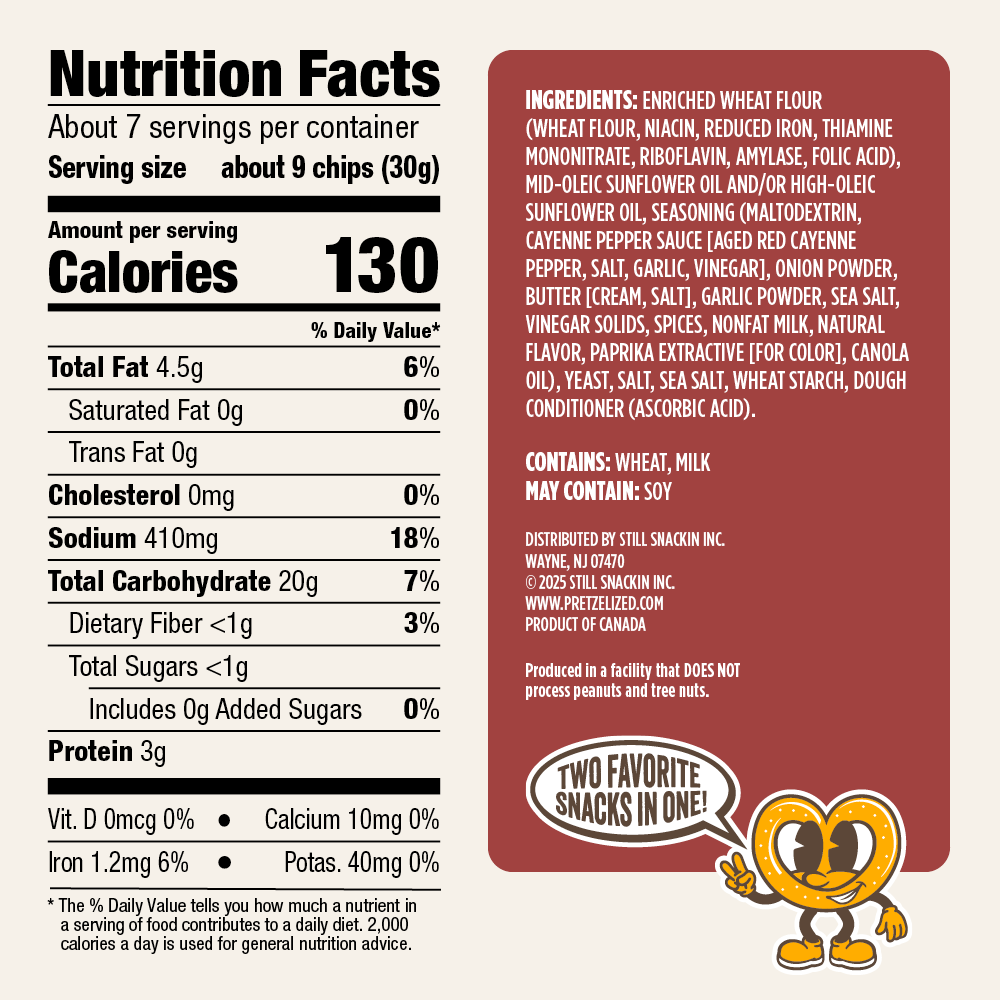 Buffalo Pretzel Pita Chips