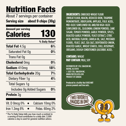 Mediterranean Herb Pretzel Pita Chips
