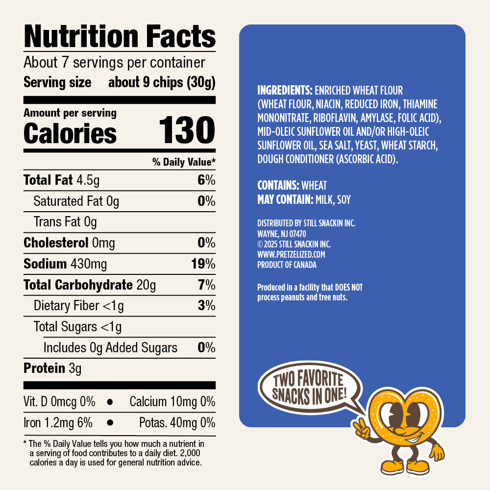 Sea Salt Pretzel Pita Chips